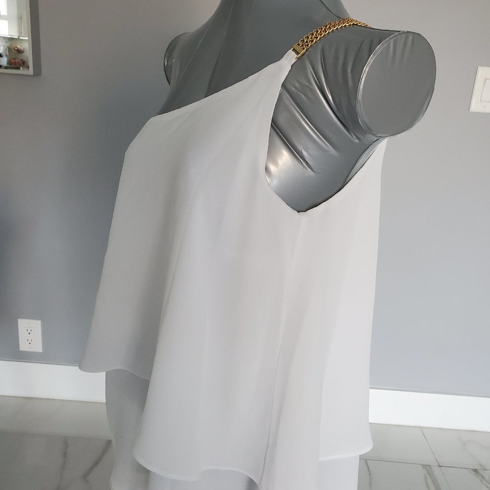 MICHAEL BY Michael Kors Size 6 Blouse in White